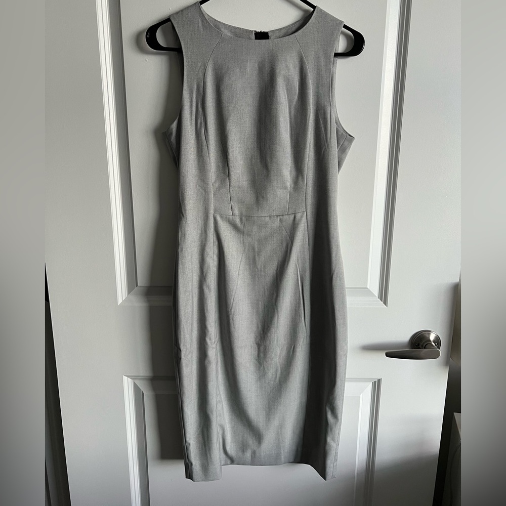 H&M grey sleeveless workwear dress size 8 NWT